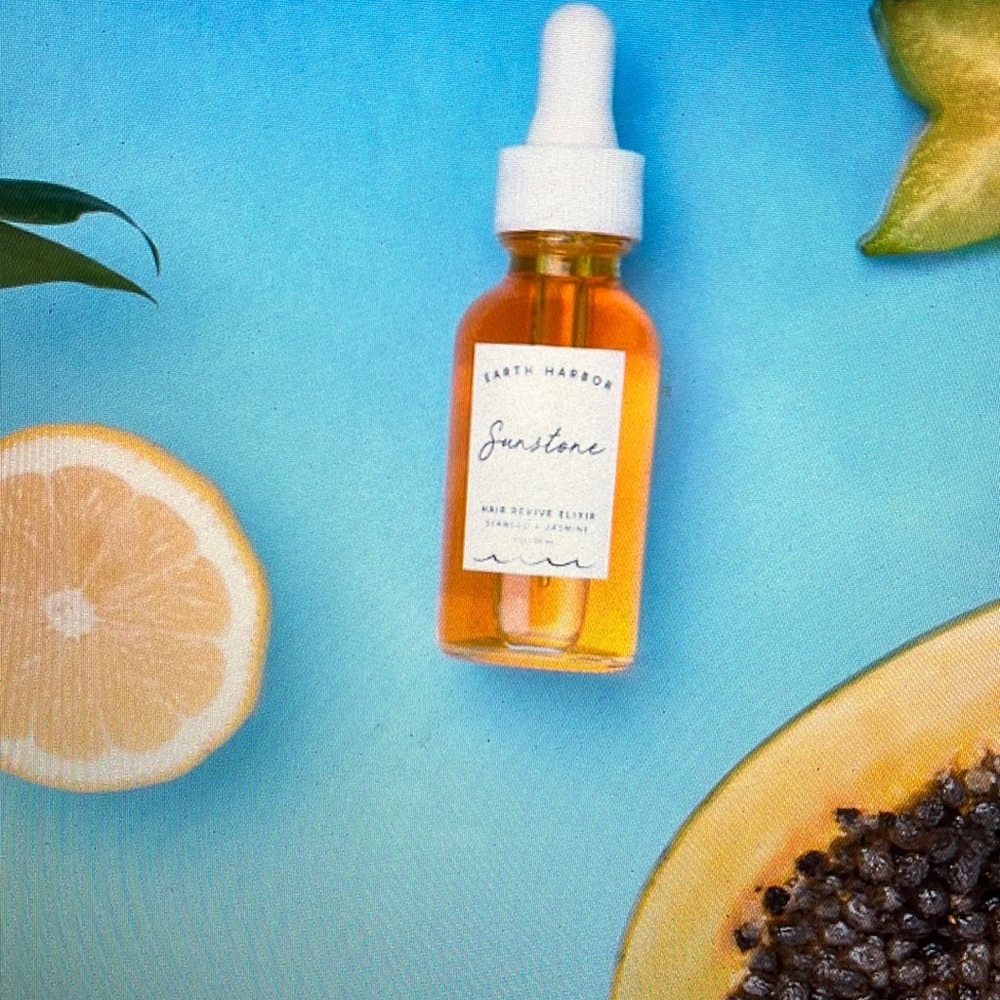 Earth Harbor SUNSTONE hair revive elixir seaweed +jasmine NEW in Box